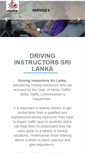 Mobile Screenshot of drivinginstructorssrilanka.com