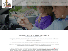 Tablet Screenshot of drivinginstructorssrilanka.com